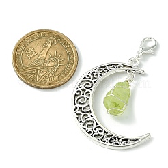 Украшение из сплава полой луны&nbsp;HJEW-TA00097