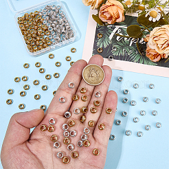 200 шт. 2 цвета тибетский стиль сплав европейские бусины&nbsp;MPDL-ME0001-05