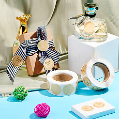 1 дюйм наклейка с благодарностью самоклеящиеся крафт-бумажные подарочные бирки наклейки&nbsp;DIY-GL0001-05-11