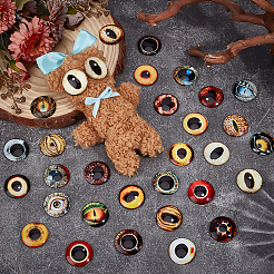 2 пакетик флуоресцентных стеклянных кабошонов&nbsp;GGLA-PH0001-73