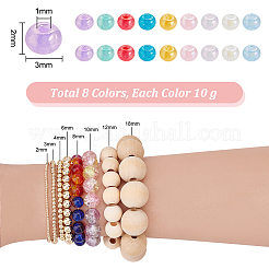 2104 шт. 8-х цветные стеклянные круглые бусины&nbsp;SEED-PH0001-91