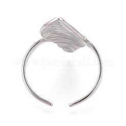 Регулируемые манжеты из нержавеющей стали 304 с открытыми кольцами для женщин&nbsp;RJEW-N052-23P