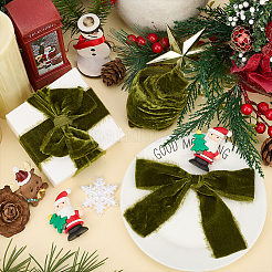 Бархатная бахромчатая лента&nbsp;OCOR-WH0082-485A