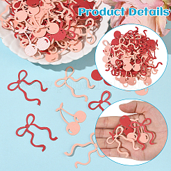 2 пакетик с бантом и вишневым бумажным конфетти для украшения вечеринки&nbsp;DIY-SC0031-55