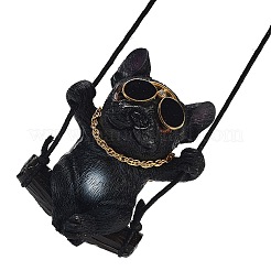 Симпатичные смоляные подвесные украшения в виде качающегося бульдога&nbsp;HJEW-A010-01C