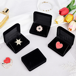 Пластиковая обложка с бархатными упаковочными коробками для брошей&nbsp;VBOX-WH0012-07A