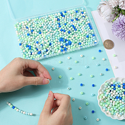 1000 шт. матовые непрозрачные акриловые бусины&nbsp;OACR-SP0001-32B