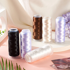 6 рулон велюровой пряжи 6 цветов&nbsp;AJEW-TA0002-70C