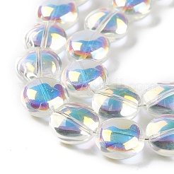 Прозрачные гальванические стеклянные бусины&nbsp;EGLA-P049-01A-AB02