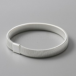 Браслеты из высокоуглеродистой стали для мужчин&nbsp;LS-BJEW-WH0020-10S