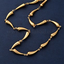 Женские ожерелья из цепочек из нержавеющей стали 304&nbsp;LS-NJEW-G178-01G-01