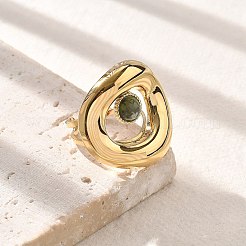 Кольца из натуральной африканской бирюзы (яшмы)&nbsp;STAS-Z112-14G-02