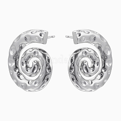 Латунные серьги-гвоздики для женщин&nbsp;EJEW-U015-13P-01