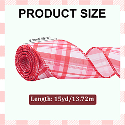 15 ярд полиэстеровой ленты с узором «тартен»&nbsp;OCOR-PH0007-70