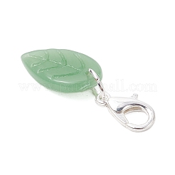 3 шт. подвеска-лэмпворк в виде листа ручной работы&nbsp;HJEW-JM03545-01