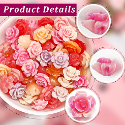 100шт 4 цвета синтетические коралловые бусины&nbsp;CORA-SP0001-07