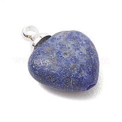 Натуральные подвески в форме сердца из аметиста&nbsp;PALLOY-JF04889-01