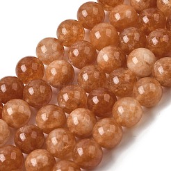 Бусины из натурального белого нефрита&nbsp;G-H348-10mm-10