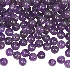 100 шт. Натуральные аметистовые бусины&nbsp;G-SP0001-22B