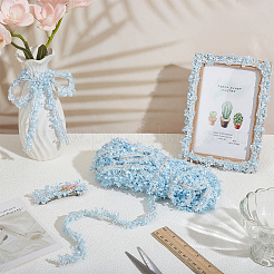 15 ярд полиэстеровой кружевной отделки&nbsp;SRIB-PH0001-57A