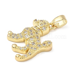 Латунные микро проложить кубического циркония подвески&nbsp;ZIRC-I356-01G-01