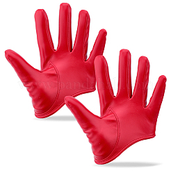 1 пара полупальцевых перчаток из искусственной кожи&nbsp;AJEW-CL0001-40B