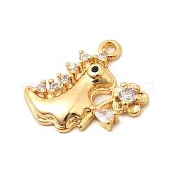 Латунные микро проложить кубического циркония подвески&nbsp;KK-C117-04A-G