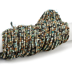 Хубэй природных бирюзовый бисер нитей&nbsp;LS-G-L628-B02-3mm-02