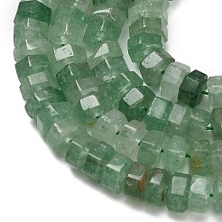 Природный зеленый бисер пряди клубники кварца&nbsp;G-G317-A08-3x6mm