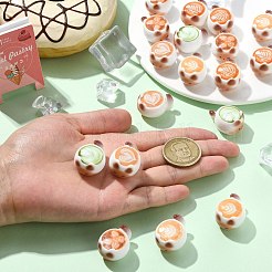 20 шт. 5 стиля украшения для кофе в форме кошки из смолы&nbsp;AJEW-CJ0001-65