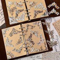 6 набор 6-х цветных бумажных наклеек с угловыми темами&nbsp;DIY-SP0005-61