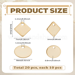 20шт. 2 комплекта подвесок из нержавеющей стали 304&nbsp;STAS-LP0003-99