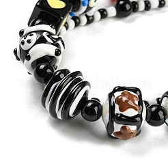 Ручная роспись акрилом с эмалевыми бусинами&nbsp;X-MACR-K354-30