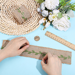 Ленты из мешковины&nbsp;SRIB-WH0011-383