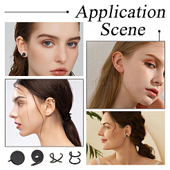 8 шт. 4 стиля серьги-каффы из нержавеющей стали&nbsp;EJEW-HS0001-10EB