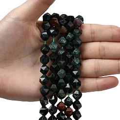 Нити бусин из натурального кровавика/гелиотропа&nbsp;G-Z119-A16-03