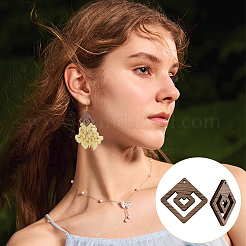 30шт деревянные подвески&nbsp;WOOD-FG0001-56