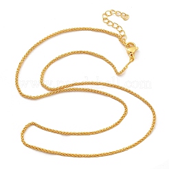 Латунные цепочки из пшеницы ожерелья для женщин&nbsp;NJEW-D302-24G