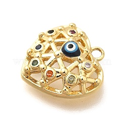 Латунные микро проложить кубического циркония подвески&nbsp;KK-U048-09G