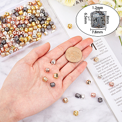 150 шт. 5 цвета гальванические натуральные бусины из вулканического камня&nbsp;G-OC0001-95