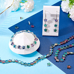 2 нити гальванизированные стеклянные бусины нить&nbsp;EGLA-TA0001-96