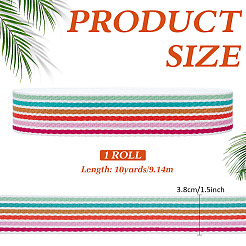 10 ярд поликоттоновой ленты с полосатым узором&nbsp;OCOR-ME0001-30