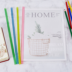 20шт 4 цвета прозрачный пластиковый органайзер для папок-файлов с выдвижной планкой&nbsp;FIND-GF0005-75