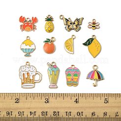 48шт 12 стиля подвески из сплава с эмалью&nbsp;ENAM-FS0003-51