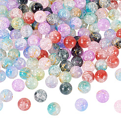 200 шт. 8 цвета прозрачные хрустящие акриловые бусины&nbsp;DACR-TA0001-01