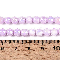 Антикоррозийные гальванические стеклянные бусины&nbsp;X-GLAA-N010-6mm-04