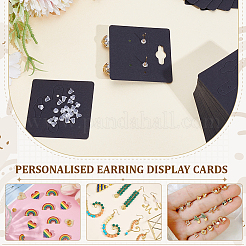 200 шт. квадратные бумажные карточки для демонстрации сережек&nbsp;CDIS-ME0001-01B