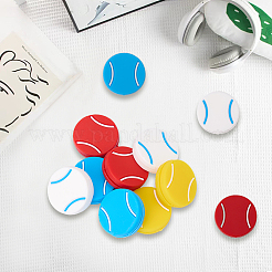 8шт 4 цвета силиконовый амортизатор для теннисной ракетки в форме теннисного мяча&nbsp;AJEW-CN0005-03