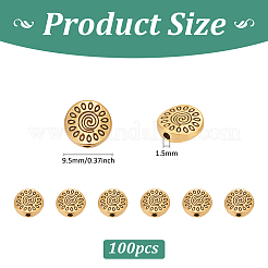 100 шт. бусины из цинкового сплава в тибетском стиле&nbsp;FIND-PH0026-38