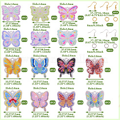 Набор для изготовления висячих сережек-бабочек своими руками&nbsp;DIY-TA0006-34